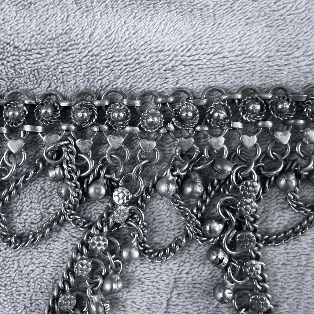 Silver Belly dancer belt.